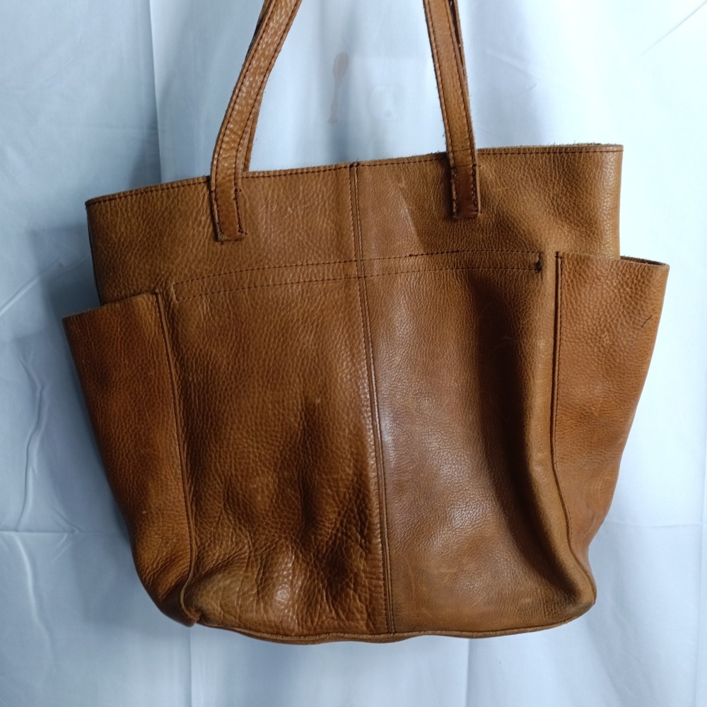 Duluth Trading Co Brown lifetime Leather  Womens Tote Shoulder Bag Large   s9